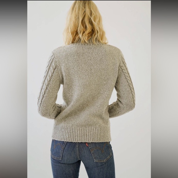 🆕Sweater Cable Knit Mock Neck Light Grey S, M & L Available - Picture 6 of 8